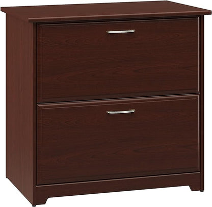 Bush Furniture Cabot Lateral File Cabinet in Harvest Cherry