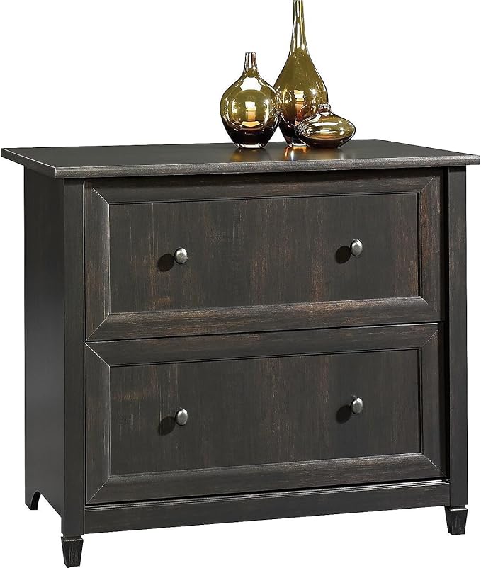 Sauder Edge Water Lateral File, L: 33.31" x W: 23.47" x H: 29.37, Estate Black finish