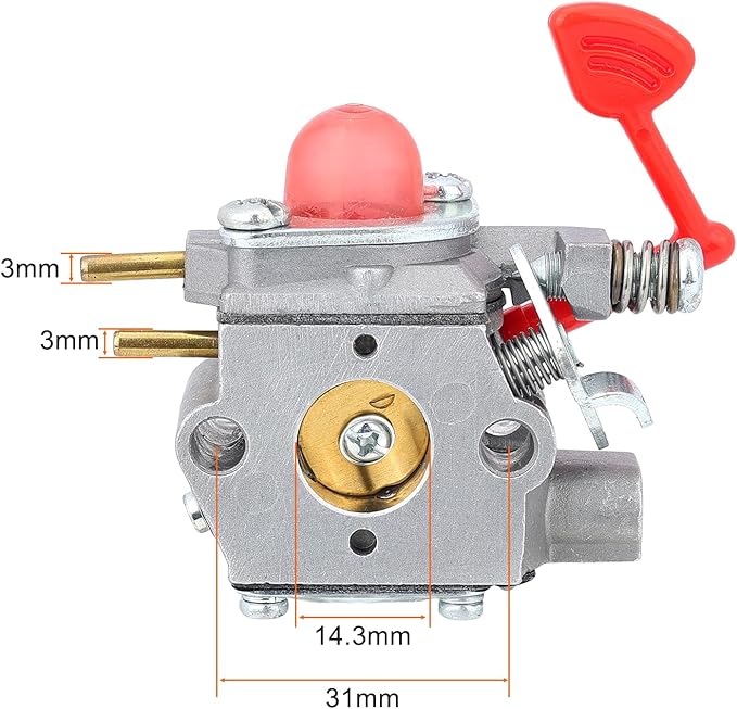 Hipa 545081855 Carburetor for Poulan Pro BVM200C P200C Husq GBV325 P325 Craftsman 25Cc Blower Walbro WT-875 WT-875A Carb with 545116801 Air Filter Tune-Up Kit