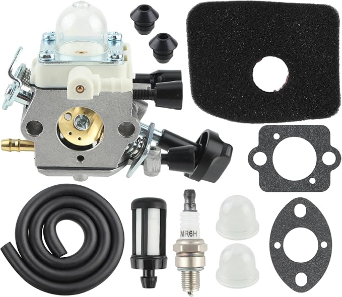 AUTOKAY C1M-S261B Carburetor with Primer Bulb Fuel Filter Air Filter Spark Plug for STIHL SH86 SH86C BG86 BG86CE BG86Z BG86CEZ Blower 4241 120 0616