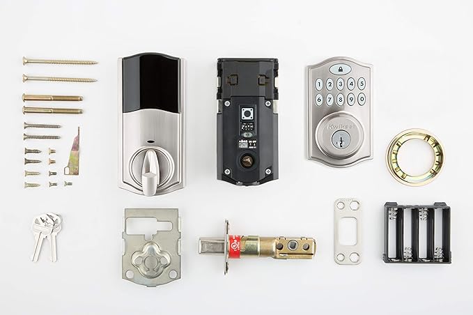 Kwikset 914 Traditional Keypad SmartCode Electronic Deadbolt Smart Lock featuring SmartKey Security and ZigBee 3.0 Technology in Satin Nickel, Large, 914TRL ZB 3.0 15