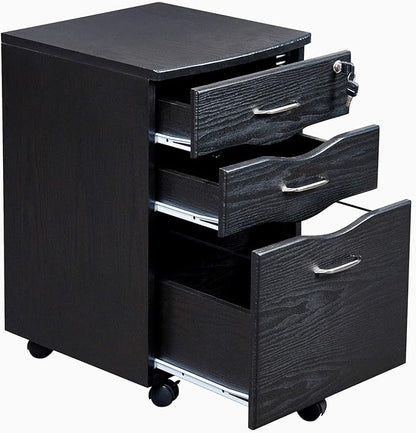 Techni Mobili Rolling Storage and File Cabinet, Espresso