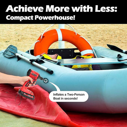 Air Blower Brushless High-Speed Motor Compatible with Milwaukee M18 Battery Air Duster Leaf Blower For Camping BBQ & Workshop (Battery not included)