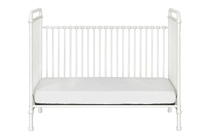 Namesake Abigail 3-in-1 Convertible Metal Crib in Washed White, Greenguard Gold Certified