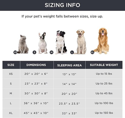 Bedsure Calming Dog Bed for Large Dogs - Donut Washable Large Pet Bed, 36 inches Anti-Slip Round Fluffy Plush Faux Fur Dog Bed, Fits up to 100 lbs Pets, Dark Grey