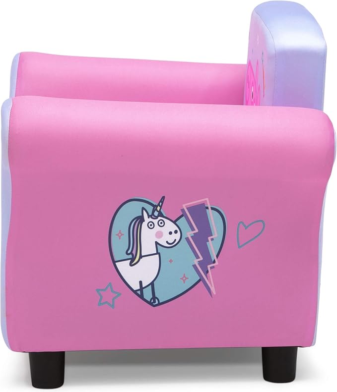 Delta Children Kids Character Upholstered Chair, Peppa Pig