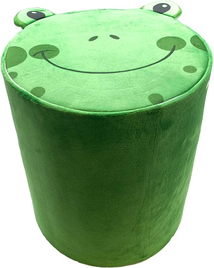 Storl Organizer Storage Stool for Toy and Cloth and Kids Stool (Frog, 12Wx13H)