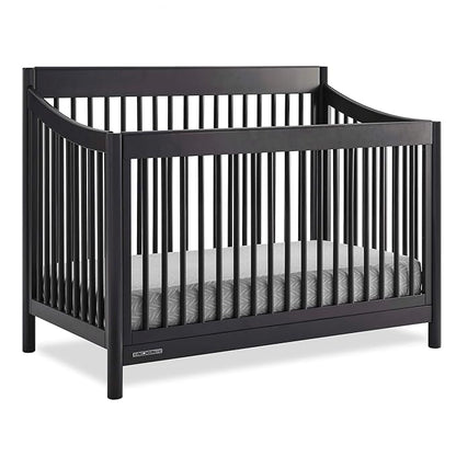 Delta Children Brooks 6-in-1 Convertible Crib - Greenguard Gold Certified, Midnight Grey