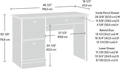 Sauder Computer Desk, Cinnamon Cherry Finish