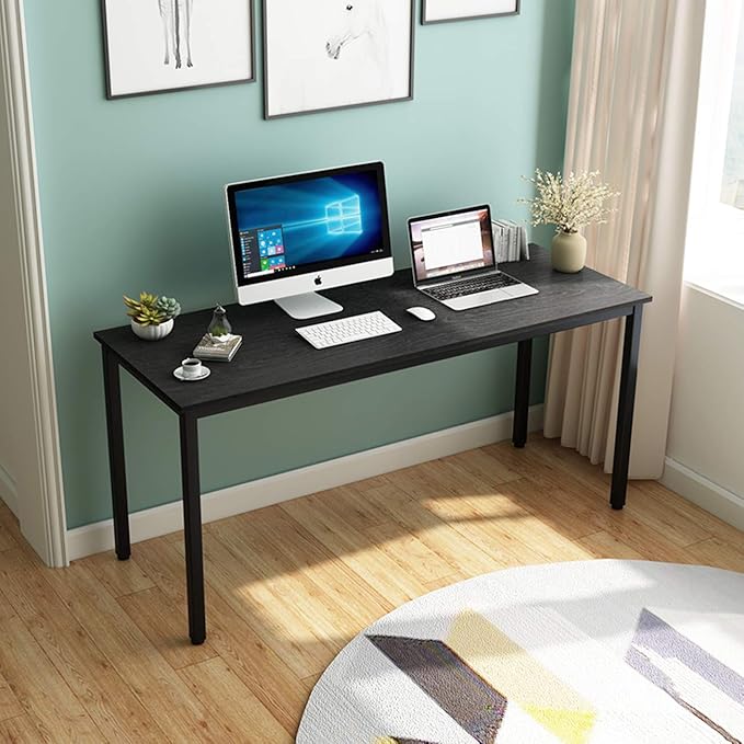 SogesGame YL-AC3-160VB-US8 Home Office Desks, X-Large, Black