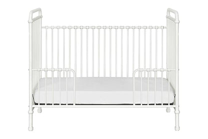 Namesake Abigail 3-in-1 Convertible Metal Crib in Washed White, Greenguard Gold Certified