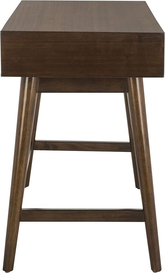 Safavieh Home Office Isadora Mid-Century Modern Walnut 1-drawer Desk
