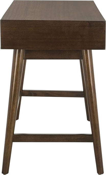 Safavieh Home Office Isadora Mid-Century Modern Walnut 1-drawer Desk