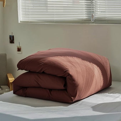 Brick Red Comforter Set Cal King Clay Red Color Bedding Set 3 Pieces Solid Color Women Blanket Set Solid Brick Red Comforter Set Cal King Dark Red Blanket Set Girls Comforter Set