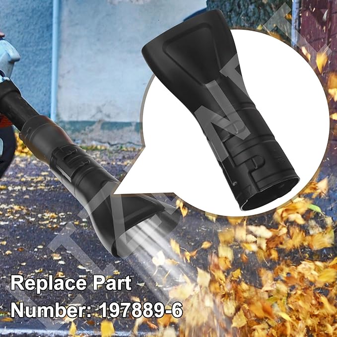 Flat End Nozzle Attachment 197889-6 for Makita X2 36V, 18V Hand held Blower XBU02Z, XBU03, DUB362, for Removing Heavier Debris