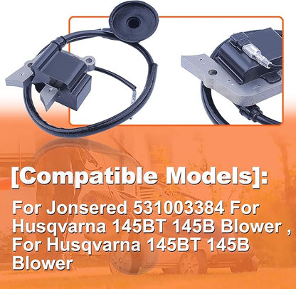 Ignition Coil For Jonsered 531003384 For Husqvarna 145BT 145B Blower Part, Ignition Coil