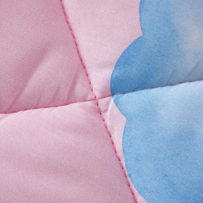 Wowelife Unicorn Bedding Set Twin for Girls Comforter Set Twin 5 Pieces Pink Bedding Set for Girls Rainbow Cloud Unicorn Bed Set Twin Kids Bed in a Bag with Sheets, Super Breathable Soft