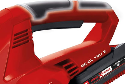 Einhell GE-CL Power X-Change 18-Volt Cordless 130-MPH 90-CFM Varaible Speed Air Sweeper / Leaf Blower, Kit (w/ 2.0-Ah Battery + Fast Charger)