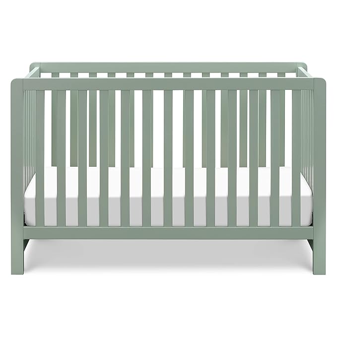 Carter's by DaVinci Colby 4-in-1 Low-Profile Convertible Crib in Light Sage, Greenguard Gold Certified
