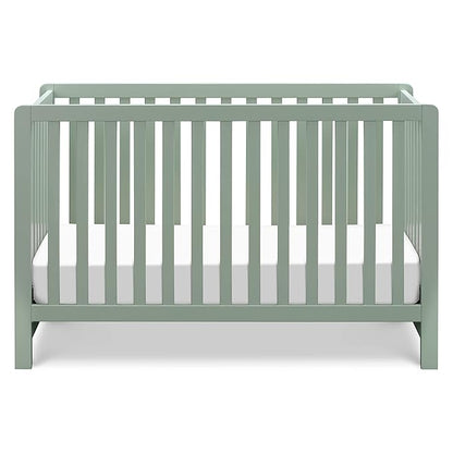 Carter's by DaVinci Colby 4-in-1 Low-Profile Convertible Crib in Light Sage, Greenguard Gold Certified