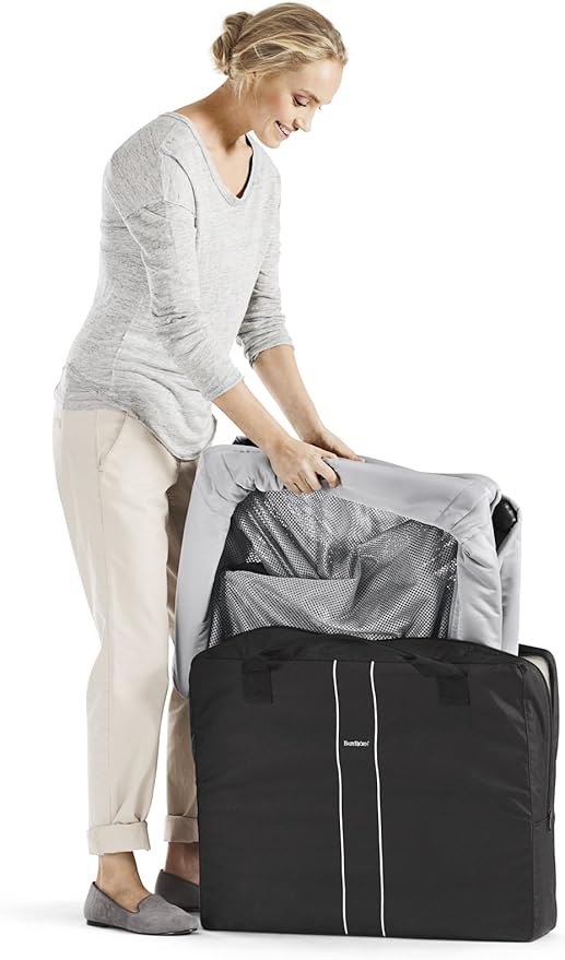 BabyBjörn Travel Crib Light, Silver, One size