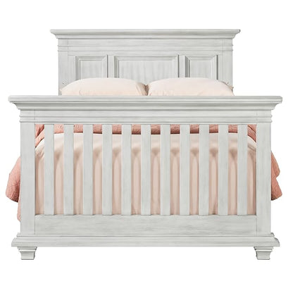 Oxford Baby Weston Crib to Full-Size Bed Conversion Kit, Vintage White, GreenGuard Gold Certified