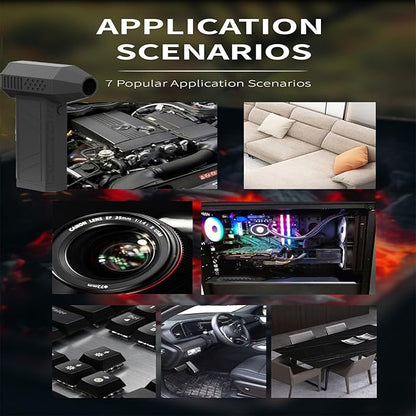 jet dry blower, jet dry mini blower, Electric Air Duster, jet fan 120000 RPM Wind Speed, jet blower car dryer for Car,Cleaning, Camping.