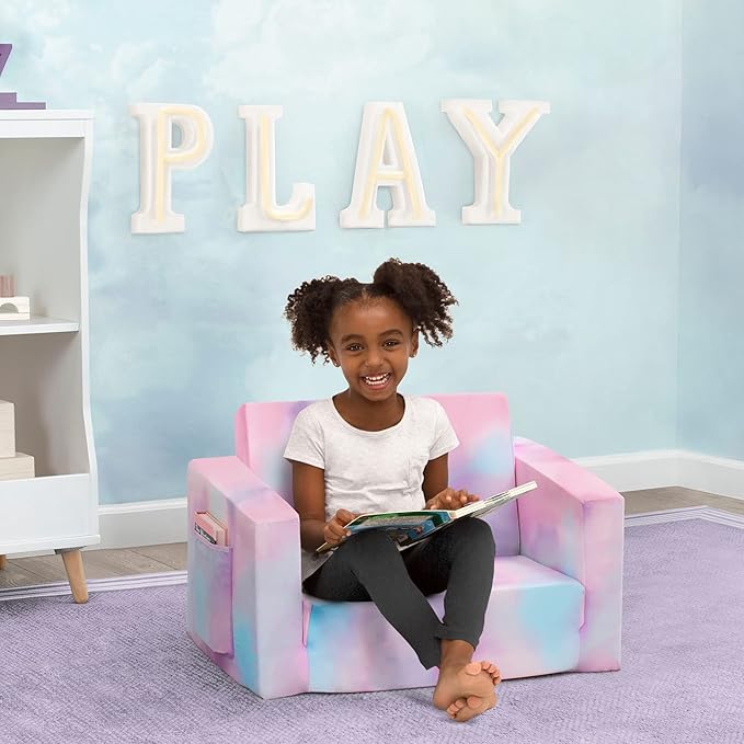 Cozee Flip-Out Chair - 2-in-1 Convertible Chair to Lounger for Kids