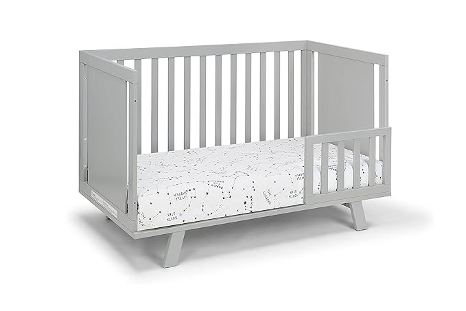 Suite Bebe Livia Convertible Crib in Gray & Gray