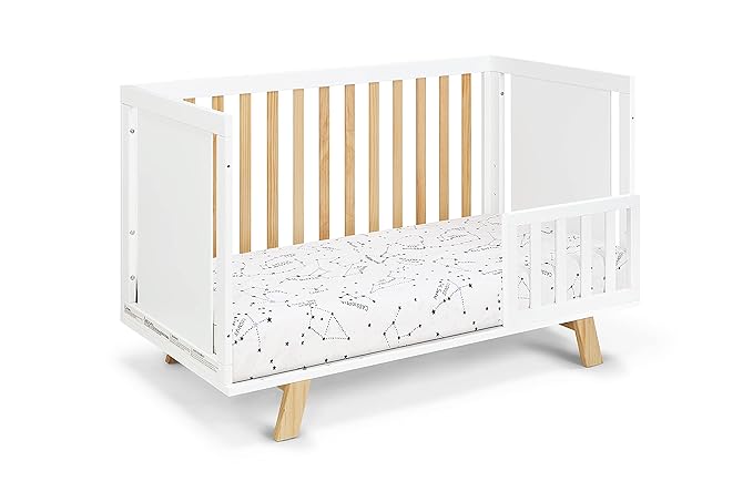 Suite Bebe Livia Convertible Crib in White & Natural