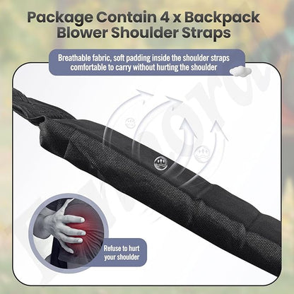 4 Pack 511758401 Backpack Blower Shoulder Straps Compatible with RedMax Models EBZ8500 EBZ7500 EBZ6500 EBZ5150, Replaces 521678901