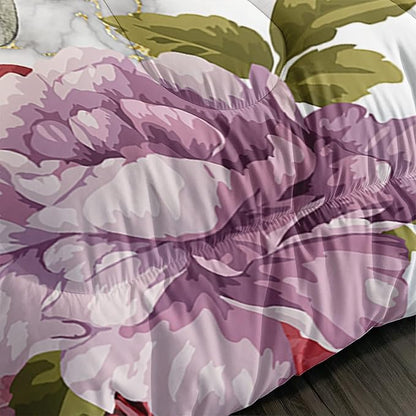 Butterfly Comforter Set for Girls Kids Adults Watercolor Butterfly Rose Bedding Set Aesthetics Butterflies Quilt Duvet Set Full Size with 1 Comforter and 2 Pillowcases