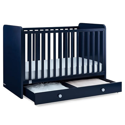 GAP babyGap Graham 4-in-1 Convertible Crib with Storage Drawer - Greenguard Gold Certified, Navy/Light Blue