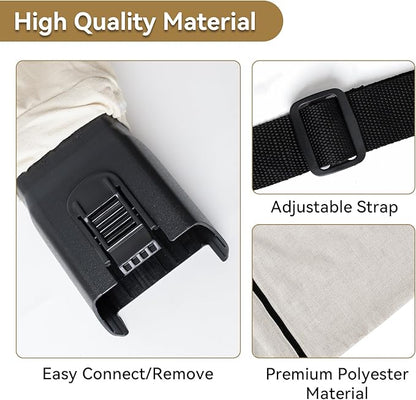 127-7040 Leaf Blower Vacuum Bag Compatible with Toro 51574 51592 51593 51602 51609 51581 51558 - Metal Bottom Zip Debris Collection Vac Bag Replaces 137-2336 108-8994 - 2 Pack