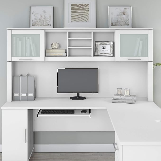 Bush WC81911 Somerset Transitional Hutch, White