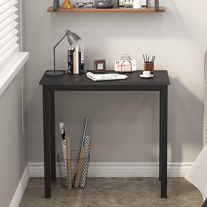 SogesGame Small Computer Desk, 31.5 inches Small Office Desk Computer Table Study Writing Desk Workstation for Home Office, Black