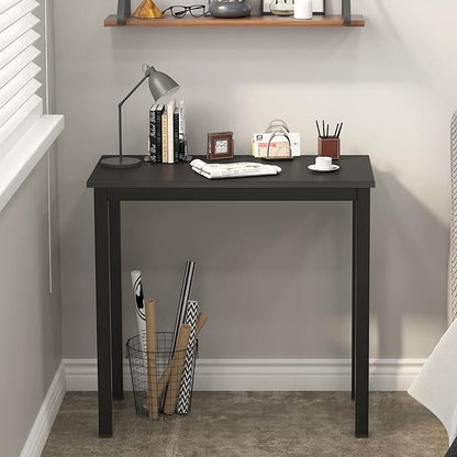 SogesGame Small Computer Desk, 31.5 inches Small Office Desk Computer Table Study Writing Desk Workstation for Home Office, Black