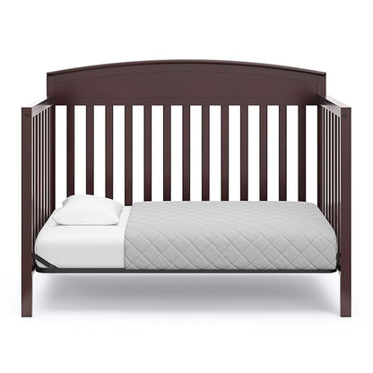 Graco Benton 5-in-1 Convertible Crib (Espresso) – GREENGUARD Gold Certified, Converts from Baby Crib to Toddler Bed, Daybed and Full-Size Bed, Fits Standard Full-Size Crib Mattress