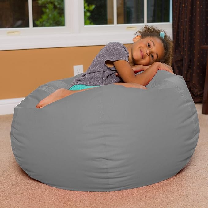 Posh Beanbags Bean Bag Chair, X-Large-48in, Solid Pink