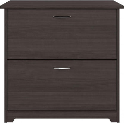 Bush Business Furniture Cabot 2 Drawer Lateral File Cabinet | Letter, Legal, and A4-size Document Storage for Home Office, 32W, Heather Gray