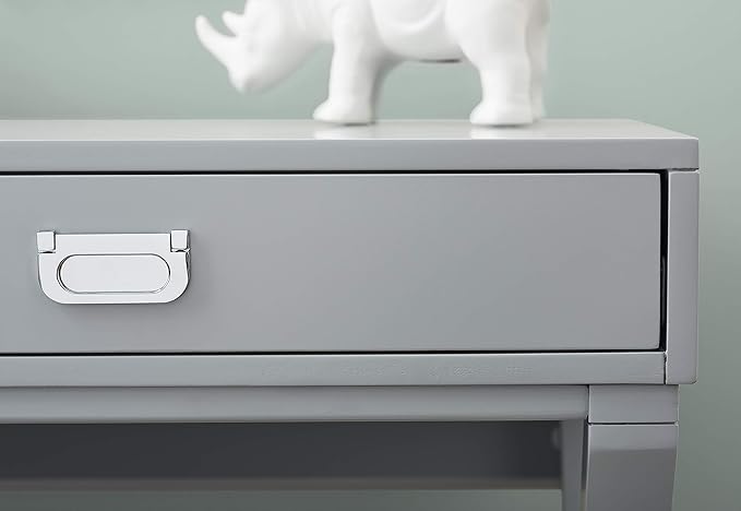 Linon Grey 2-Drawer Writing Jaycee Desk