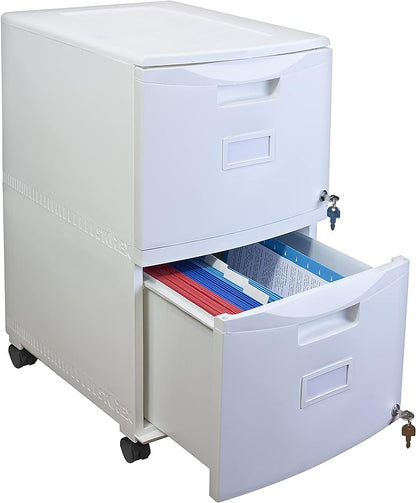 Storex 61316U01C File Cabinet, 1-Pack, White