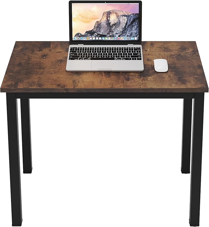SogesGame Small Computer Desk, 31.5 inches Small Office Desk Computer Table Study Writing Desk Workstation for Home Office, Retro