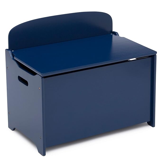 Delta Children MySize Deluxe Toy Box, Deep Blue