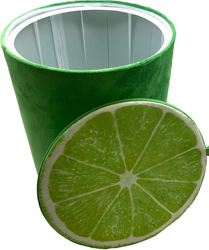 Storl Organizer Storage Stool for Toy and Cloth and Kids Stool (Lime, 12Wx13H)