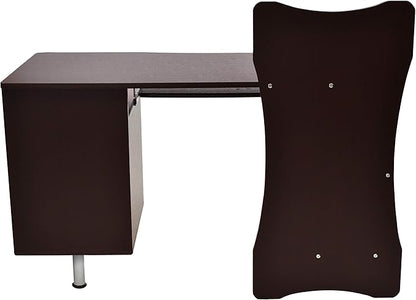 NicBex Laik-DW-00051-DX Desks, 51.25" W x 22.25" D x 39.5" H, Chocolate