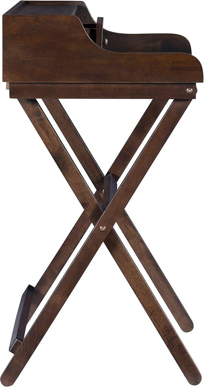 Linon Mable Folding Desk, Walnut