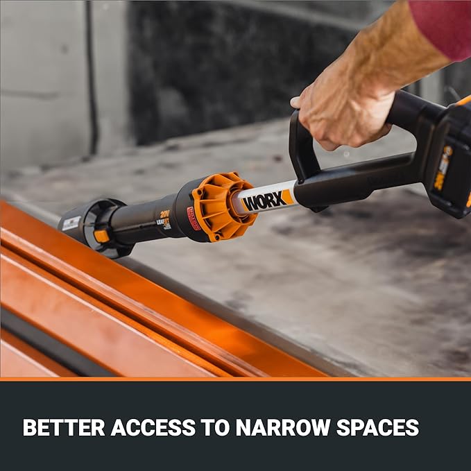 Worx Nitro WG543.9 20V LEAFJET Leaf Blower Cordless with Battery and Charger, Blowers for Lawn Care Only 3.8 Lbs., Cordless Leaf Blower Brushless Motor– Tool Only