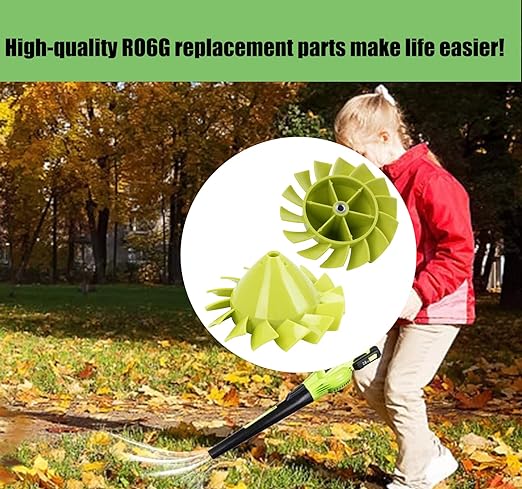 Blower Fan Blade 529437004 for Ryobi 18 Volt Blower Fan P2108 P21081 P21081VN P21081VNM Fits Ryobi Leaf Blower Part 529437004 529437003 529437001（W/Insert Nut）- 2 Pack