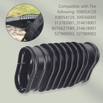 580473001 Replacement Flex Tube for Ryobi RY38BP 38cc backpack blower and Ryobi 40 Volt Blower Models RY40404NV, RY40440, RY40404 - for Ryobi leaf blower parts